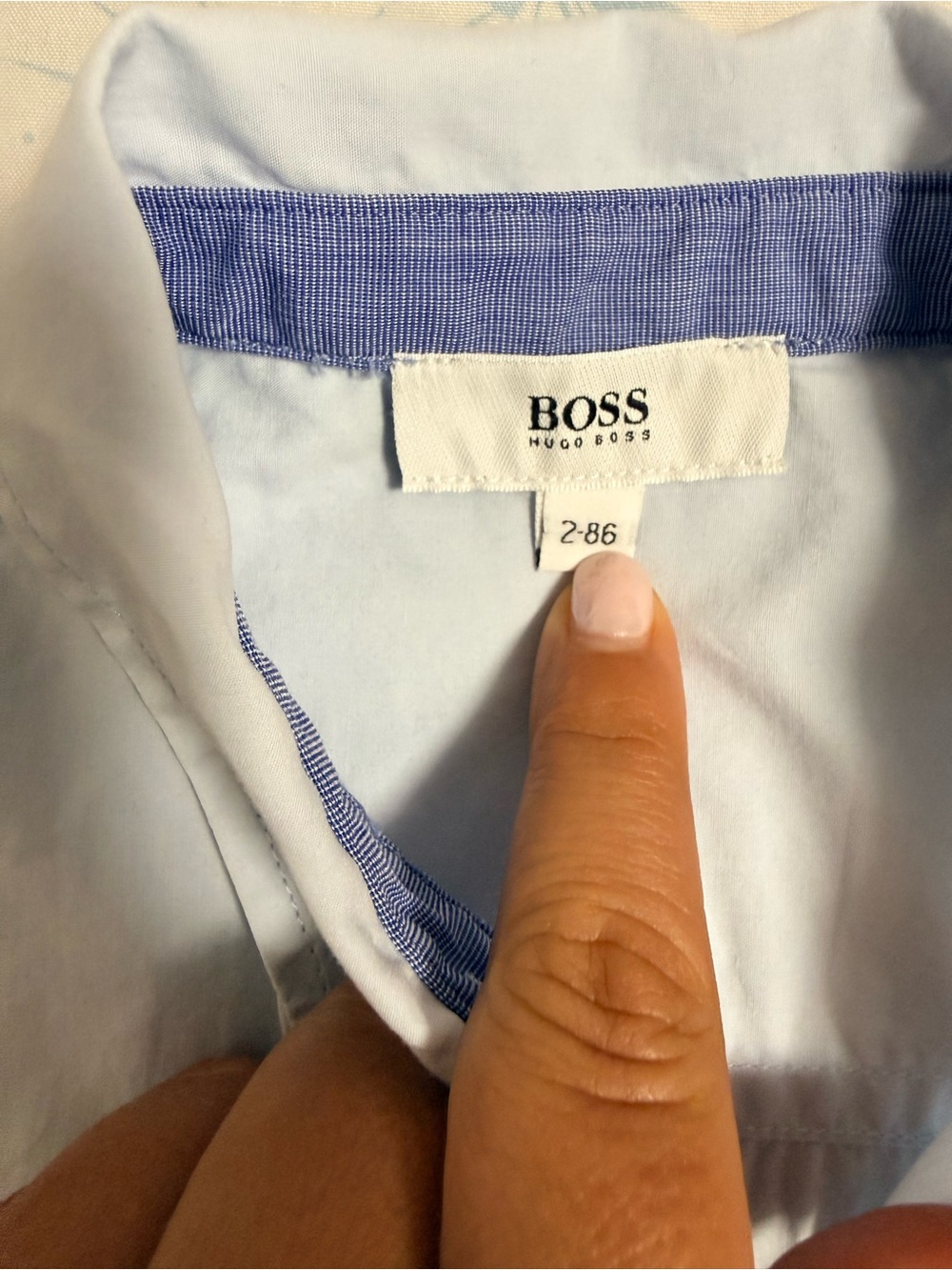 Little boys - short sleeve Hugo Boss shirt